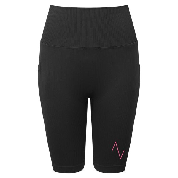 Women’s Ribbed Seamless '3D Fit' Cycle Shorts Thumbnail